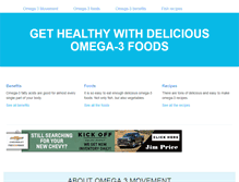 Tablet Screenshot of omega3movement.com